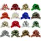 Wrapables Large 5 inch Christmas Pull Bows, Ribbon Bows for Gift Wrapping, Xmas Decorations (16pcs)